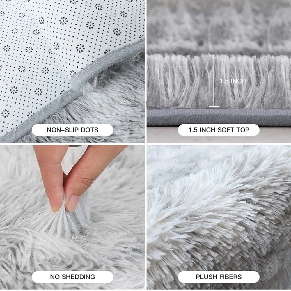 Brand new Fluffy Shag Area Rugs 5x7